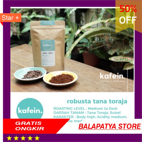 

TERLARIS !!! Kopi Fine Robusta Tana Toraja 250 Gram Biji atau Bubuk