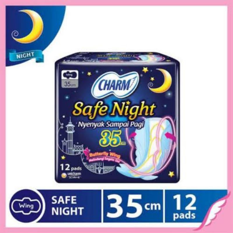 Charm SafeNight 35cm Pembalut