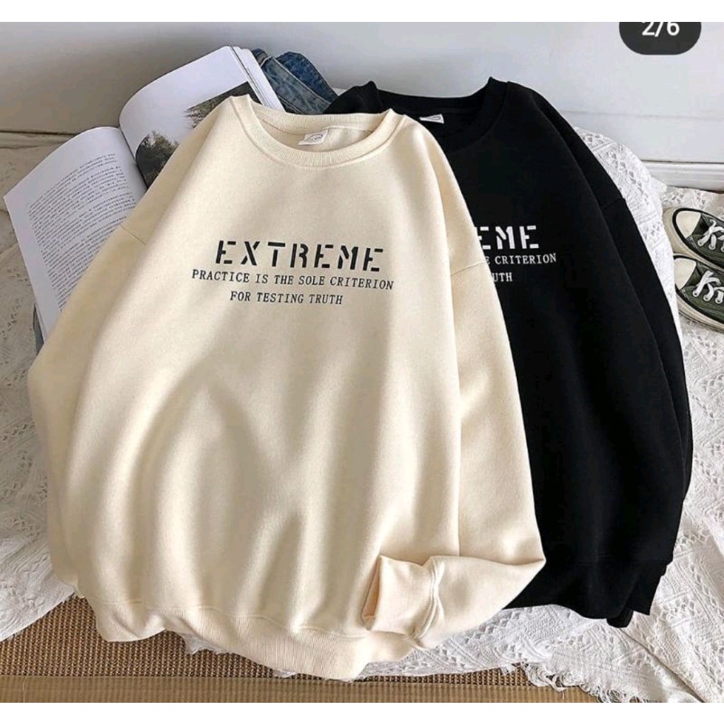 EXTREME SWEATER CREWNECK OBLONG WANITA