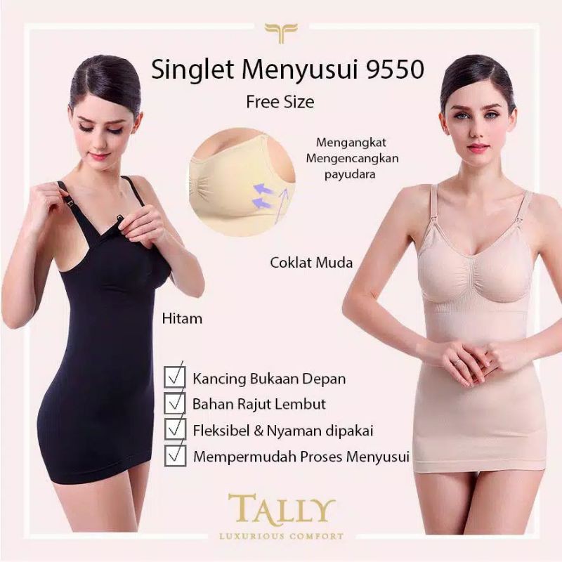 TALLY Bra Singlet Menyusui S 9550 Kaos Dalam Nursing Bra