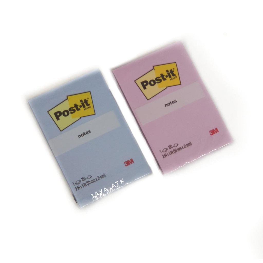 STICKY NOTES MEMO TEMPEL PASTEL 3M POST IT 656-1CB 50 X 76 MM 100 LEMBAR STICK NOTES MEMOPAD