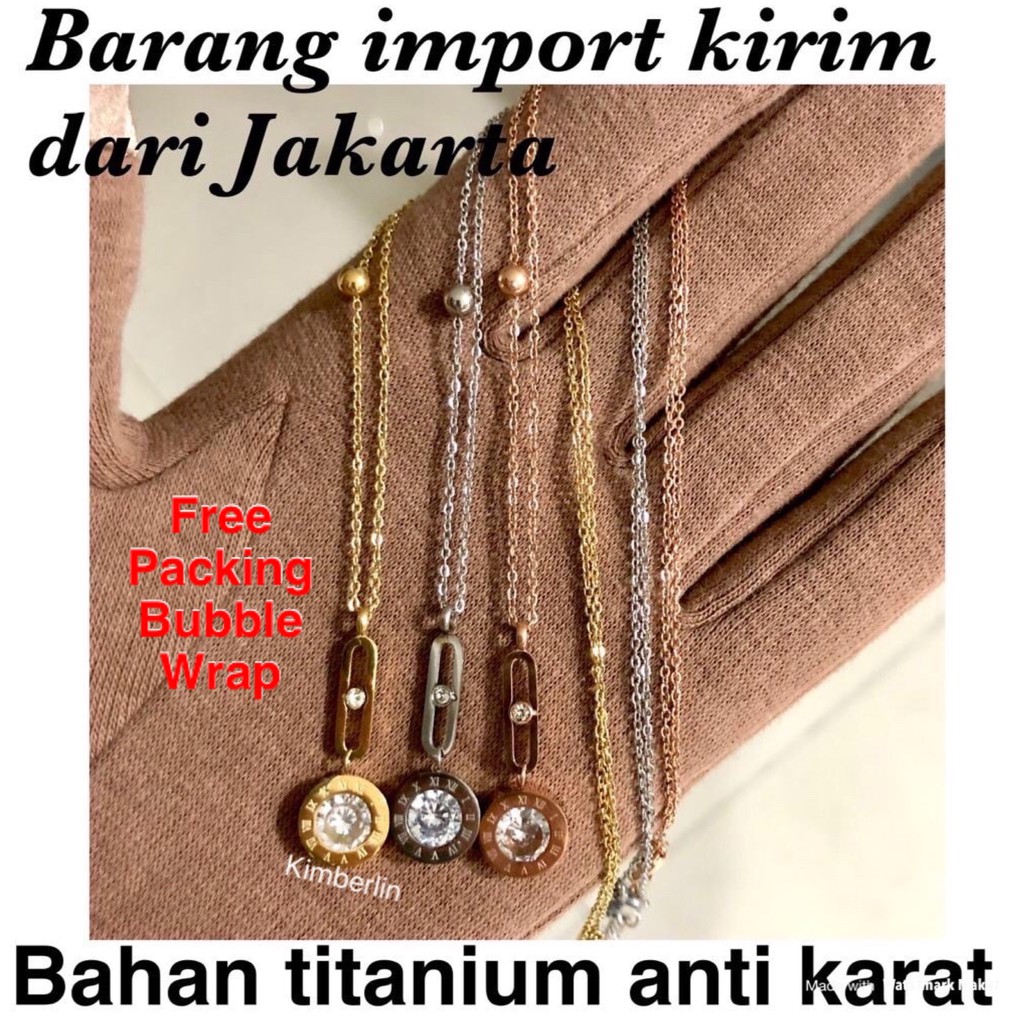 KALUNG TITANIUM MOTIF ANGKA ROMAWI / ZOOMSTAR_SHOP ...