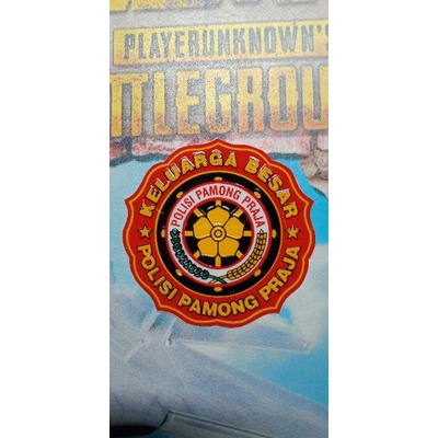 stiker pol pp bulat/stiker satpol pp/stiker keluarga besar pol pp