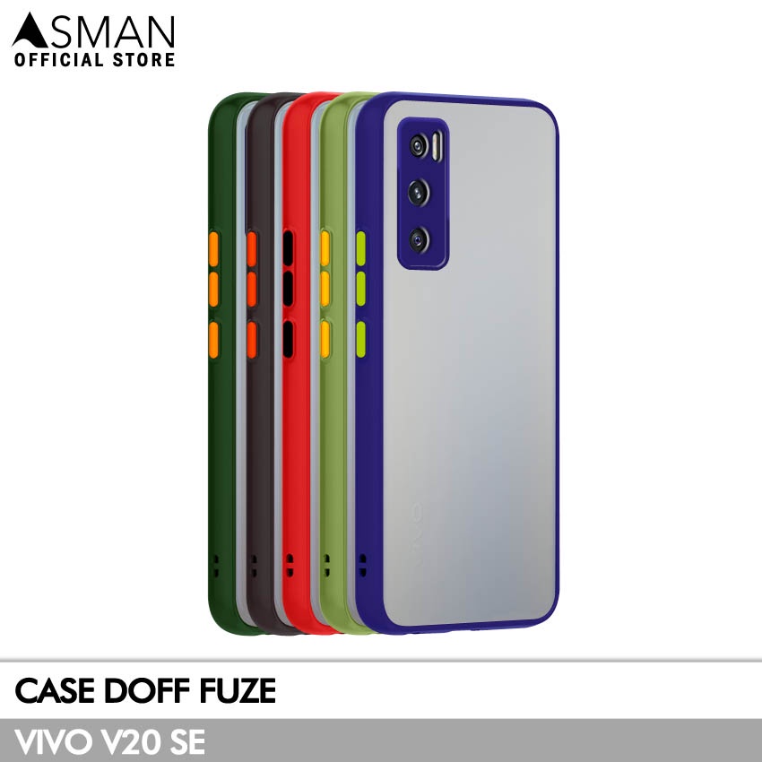 Asman Case Vivo V20 SE Doff Fuze Premium Shield Protector