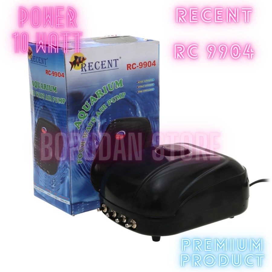 Banting Harga Mesin Aerator Pompa Udara Aquarium Kolam Ikan 4 Lubang Rc 9904 Recent
