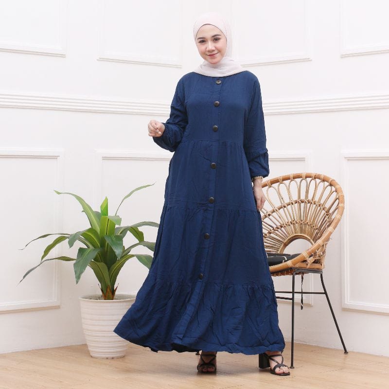 GAMIS  KOMBINASI MOSCREPE / Gamis  busui/bumil muslimah GAMIS TERBARU