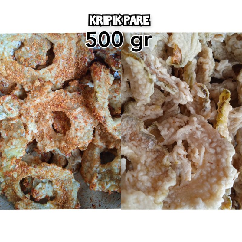 

kripik pare pedas daun jeruk dan original 500 gr