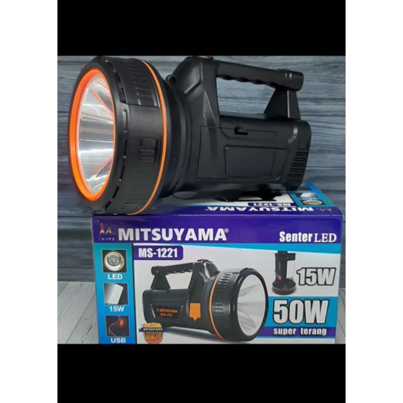 SENTER EMERGENCY LED MITSUYAMA MS-1221 50W 50WATT SUPER TERANG