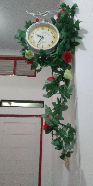 Mawar Rambat Artificial / Bunga Mawar Juntai ( Panjang 2 Meter )