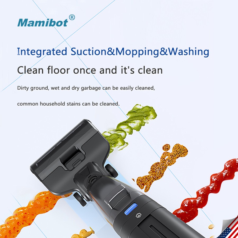 Mamibot Multifunction Cordless Floor Washer &amp; Vacuum Cleaner Flomo III