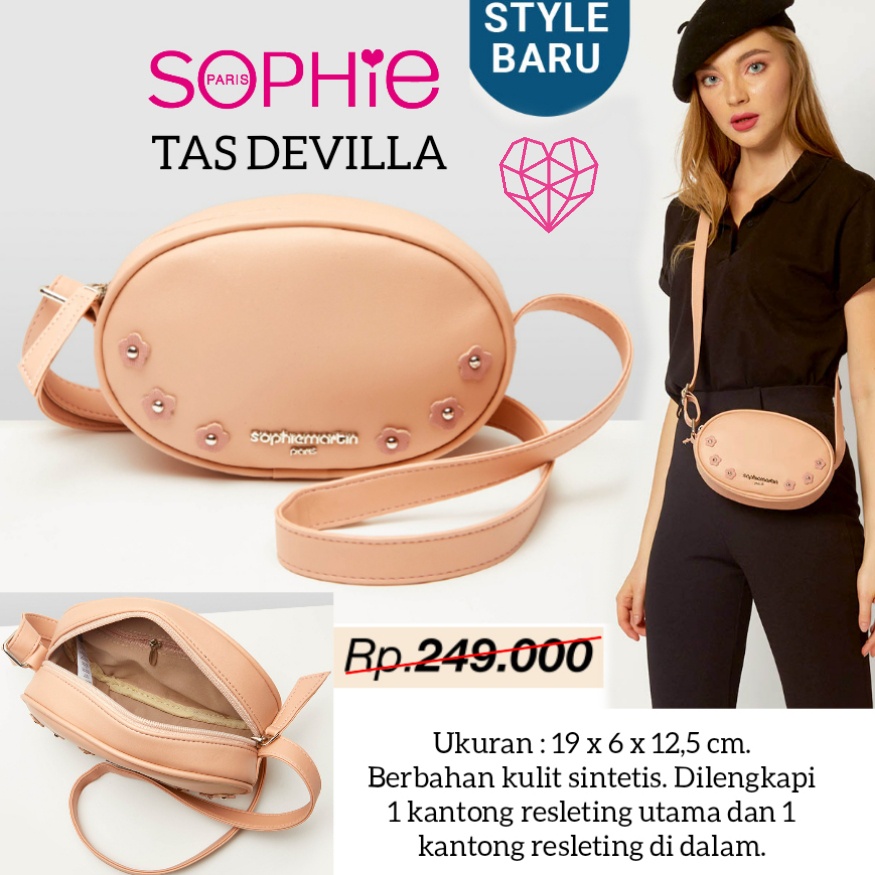 TAS DEVILLA SOPHIE MARTIN PARIS TAS SOPHIE WANITA SLING BAG