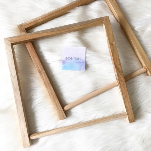 Macrame Frem Kayu Solid | Wooden Frame