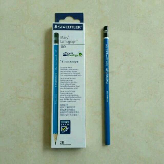 

Pensil 2B STAEDTLER Mars Lumograph 100 ( 1 pak isi 12 pcs )