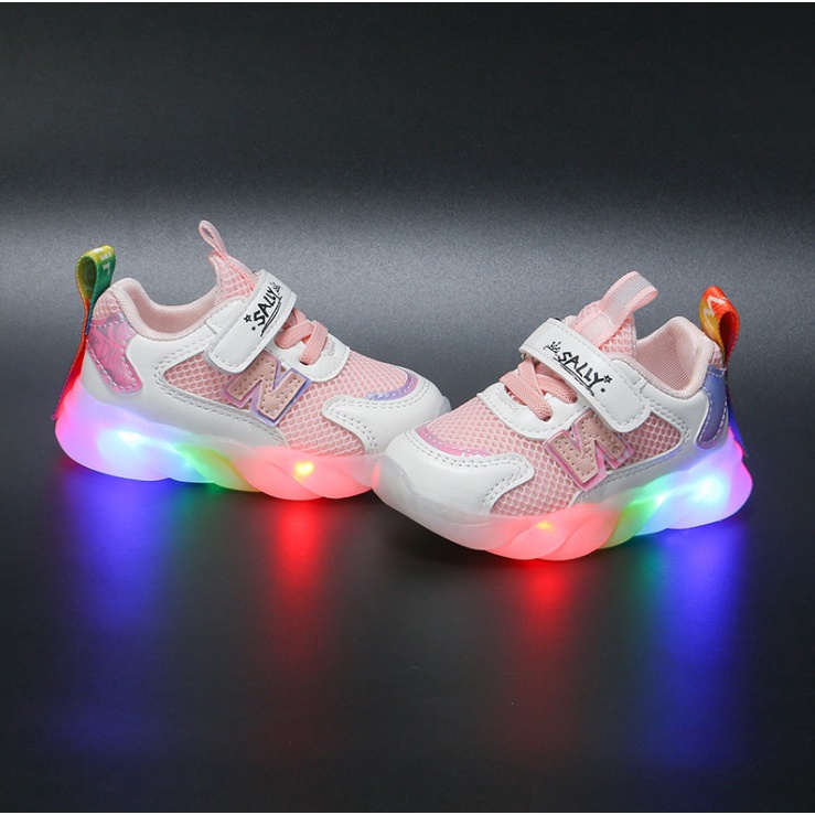 GOGA Led Sepatu Anak Import Kids Shoes Sneakers Size 21-30 Usia 1-5 Tahun