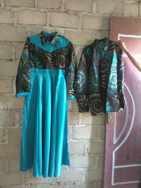 Maura Couple - Sania Ruffle Batik Couple Ori Ndoro Jowi Dnt Garansi