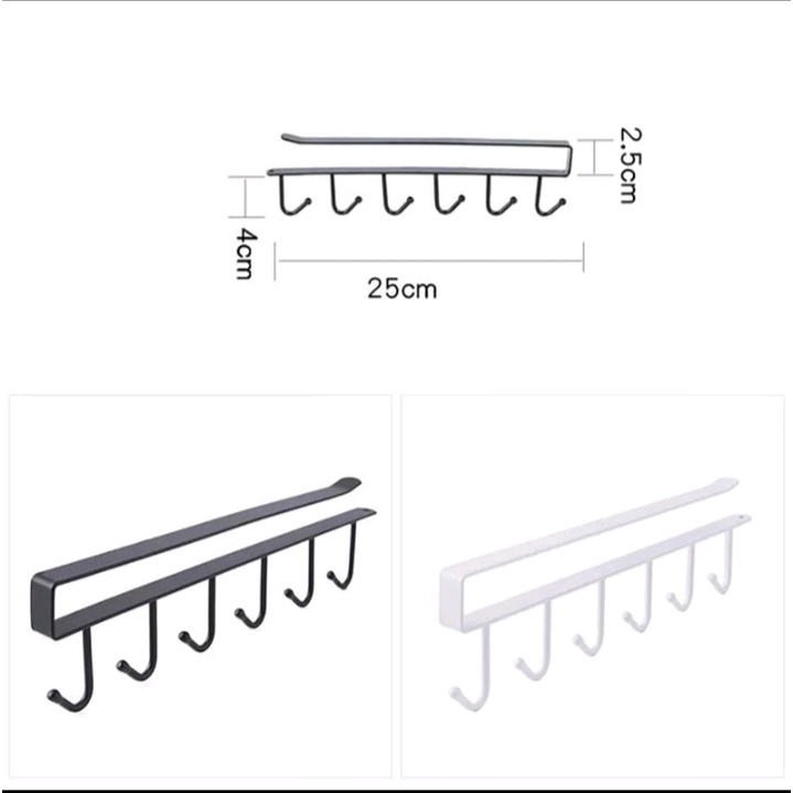 Rak Gantungan Peralatan Dapur - Gantungan Lemari Dapur - Gantungan Spatula Gantungan Besi Serbaguna Praktis