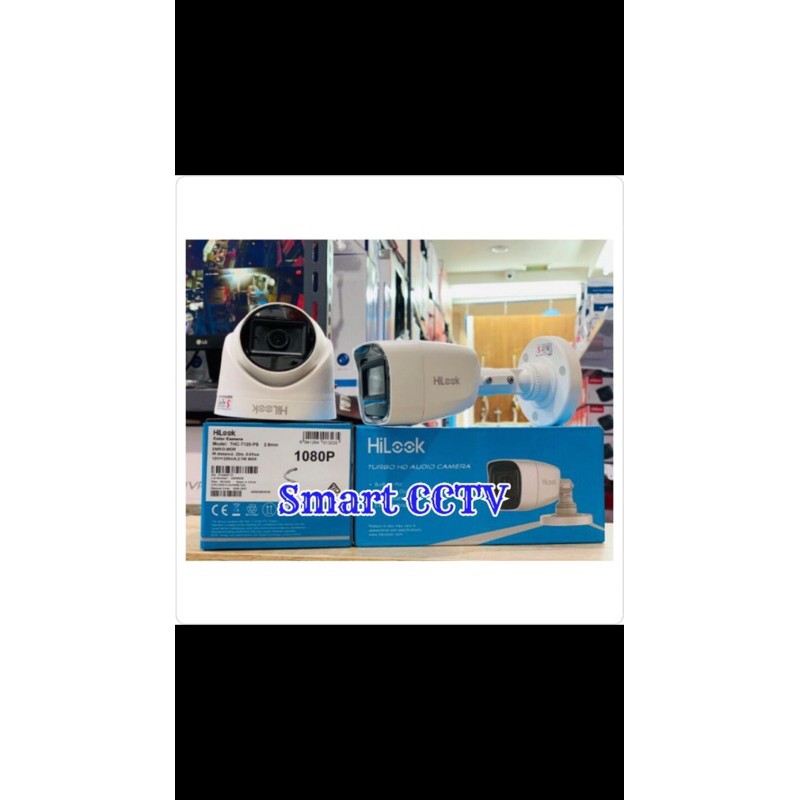 PAKET CCTV HILOOK 4CH 3 KAMERA HILOOK 2MP AUDIO LENGKAP