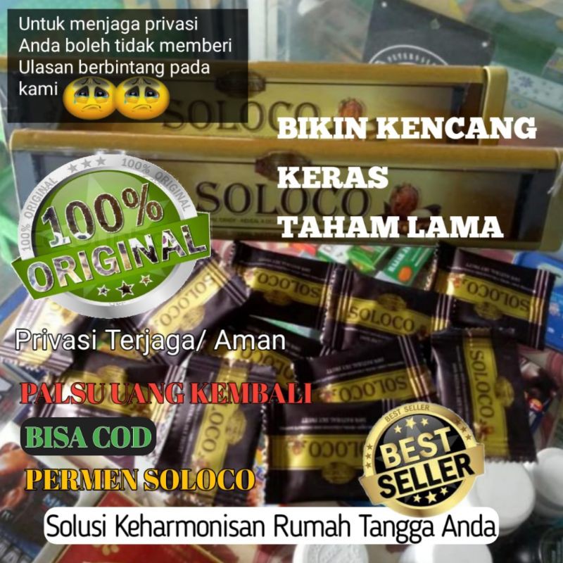 NEW PAKET ECER. SOLOCO PERMEN STAMINA PRIA DEWASA /SOLOCO BATIK 100% ORIGINAL PRODUCT