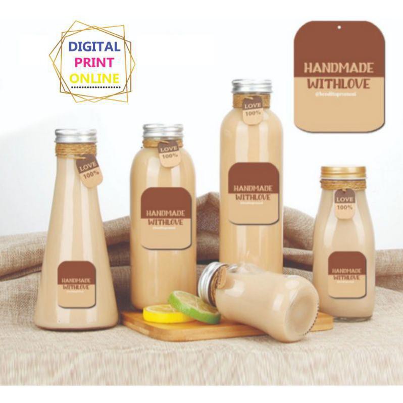 

Sticker label handmade sticker label packing kardus box botol hangTag st.5.56 cm