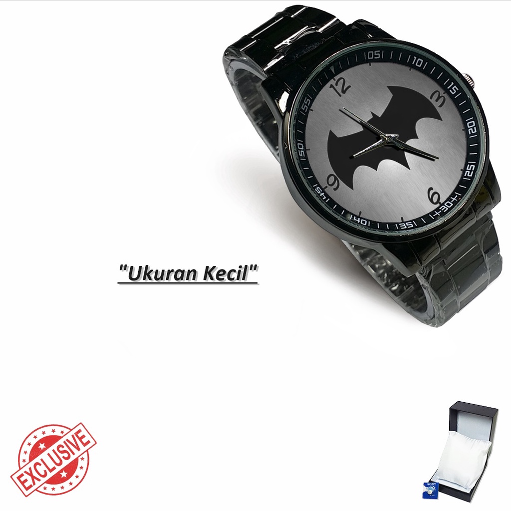 Jam Tangan Rantai Couple MOTIF BATMAN (Nice)