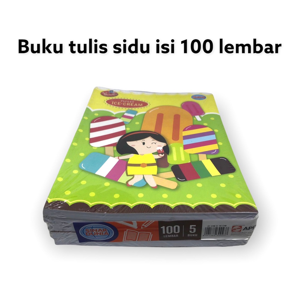 (1 BUKU) buku tulis sidu isi 100 lembar / buku sidu / sidu / buku