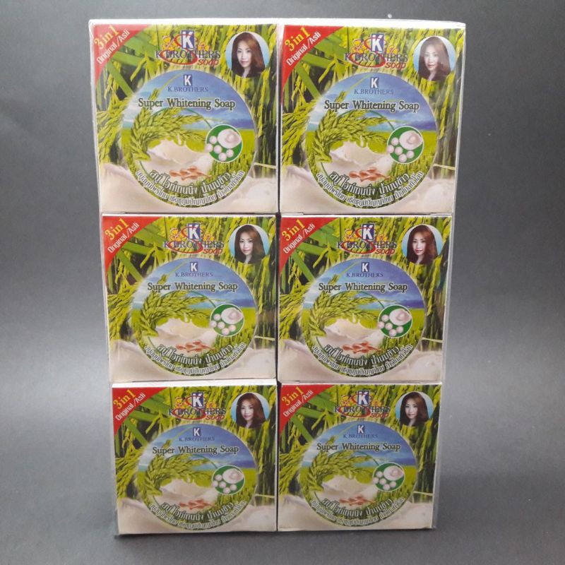 sabun beras susu mutiara original thailand k-brothers