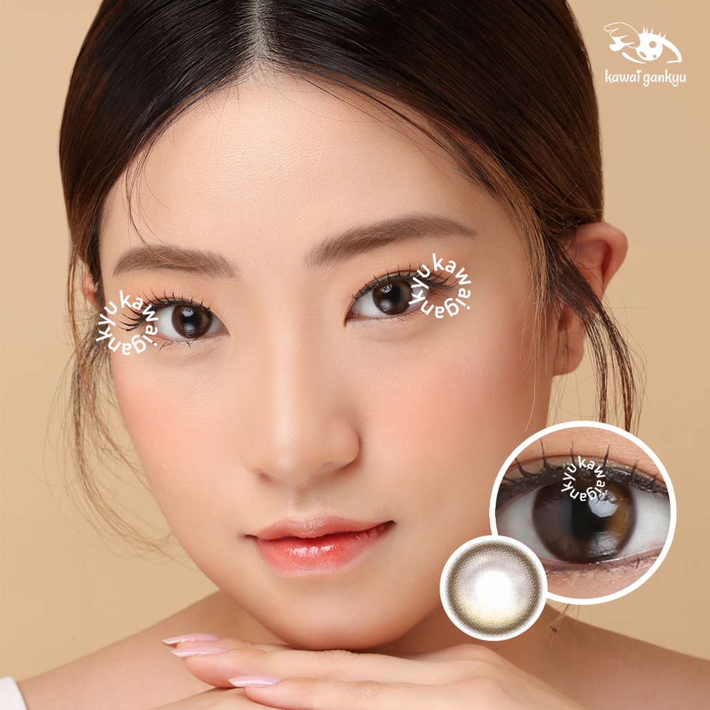 KawaiGankyu Softlens - Luina Cattie Brown (1botol)