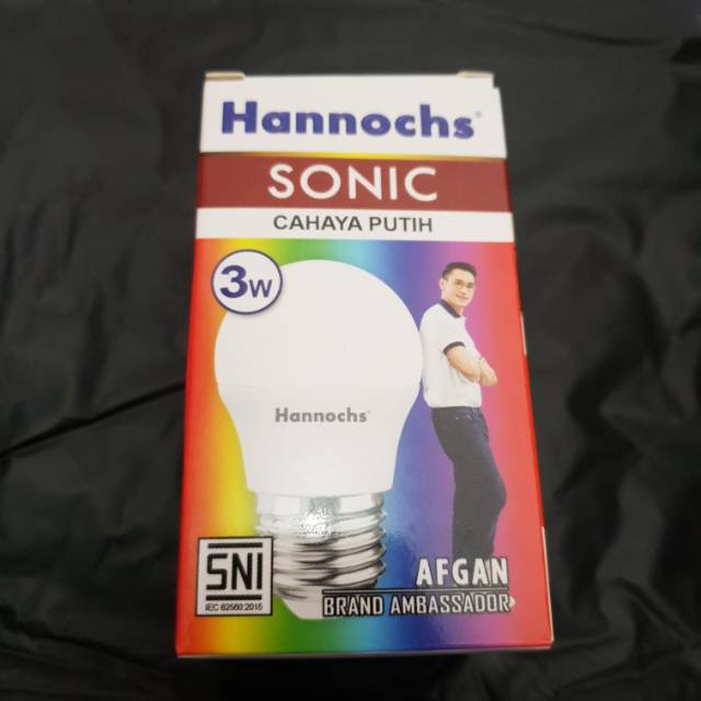Bohlam / Bola lampu Led hannoch sonic 3 watt