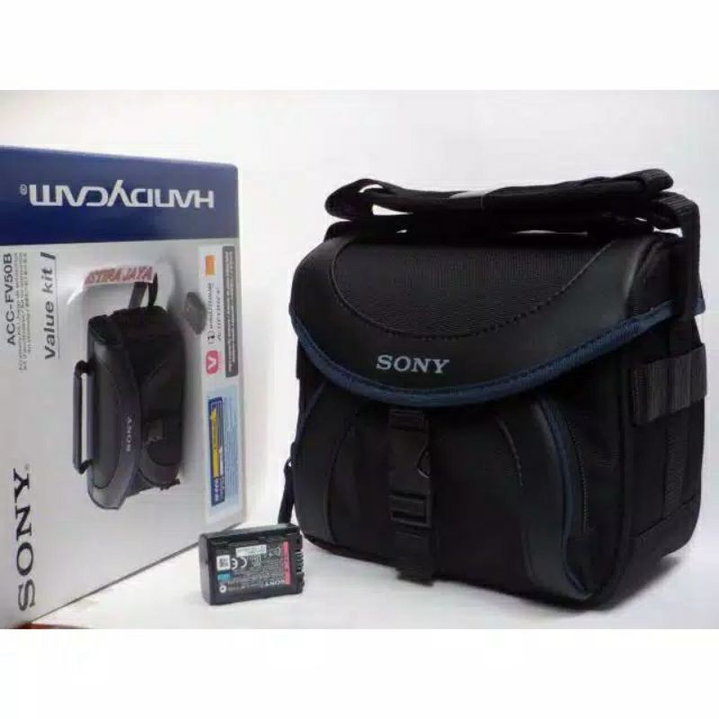 Sony ACC FV50B Original Value KIT Tas LCS X21 Baterai NP FV50B