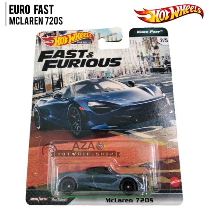 Hot Wheels Fast and Furious Euro Fast McLaren 720S HW Hotwheels FNF Premium Mobil mainan anak