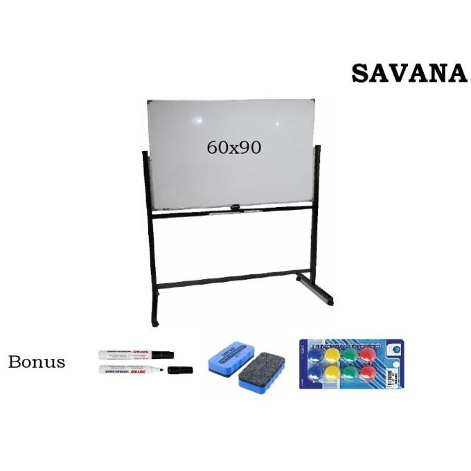 

Papan Tulis Whiteboard Standing Magnet Javana Single Face 60 x 90