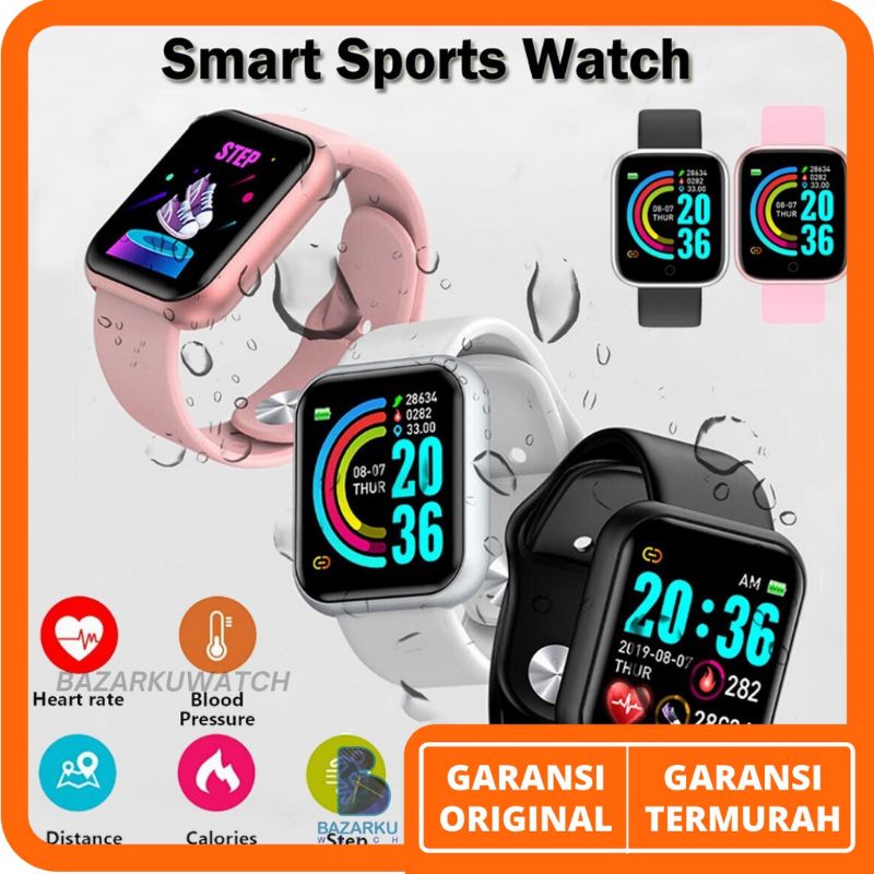 Smart Watch D20 atau Smart Band Y68 Jam Cerdas Original