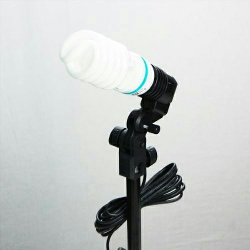 Lamp Holder Lampu Foto Single Socket E27 Dengan Dudukan Payung HQ-DZ001