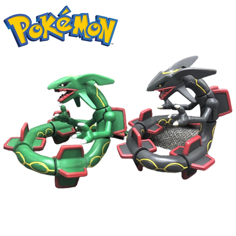 PVC Pokemon Model Rotatable Toys Shiny Rayquaza Zygarde Arceus Collection Dolls Figurines Gifts