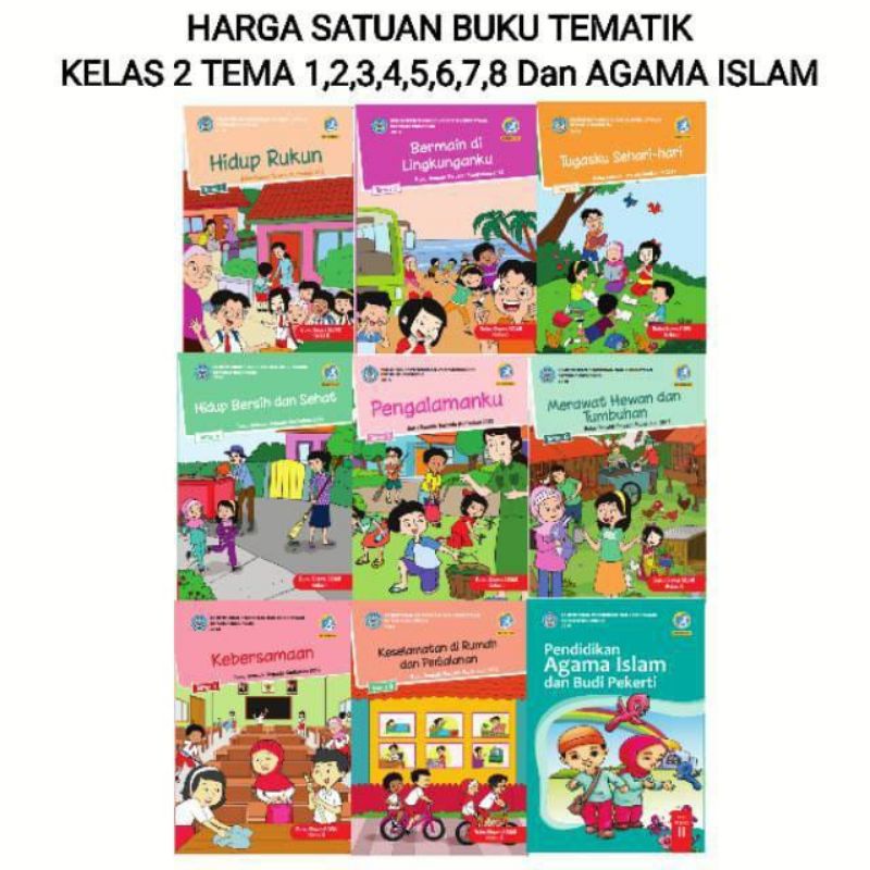 

Harga satuan!! Buku siswa tematik k13 kelas 2 tema 1 sampe 8.revisi 2017/2018