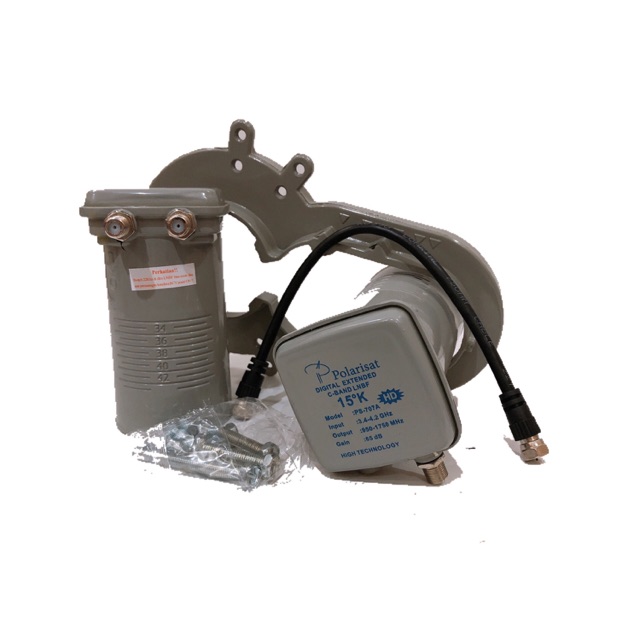 LNB Parabola Tanaka Mini 2 in 1 Inside C Band untuk 1 Receiver
