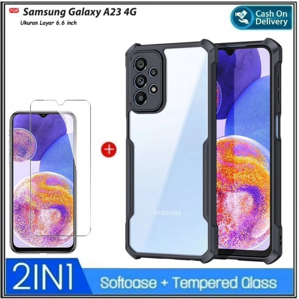 Case Samsung A23 4G, Samsung M23 5G, Samsung M33 5G Soft Hard Fusion Transparan Casing