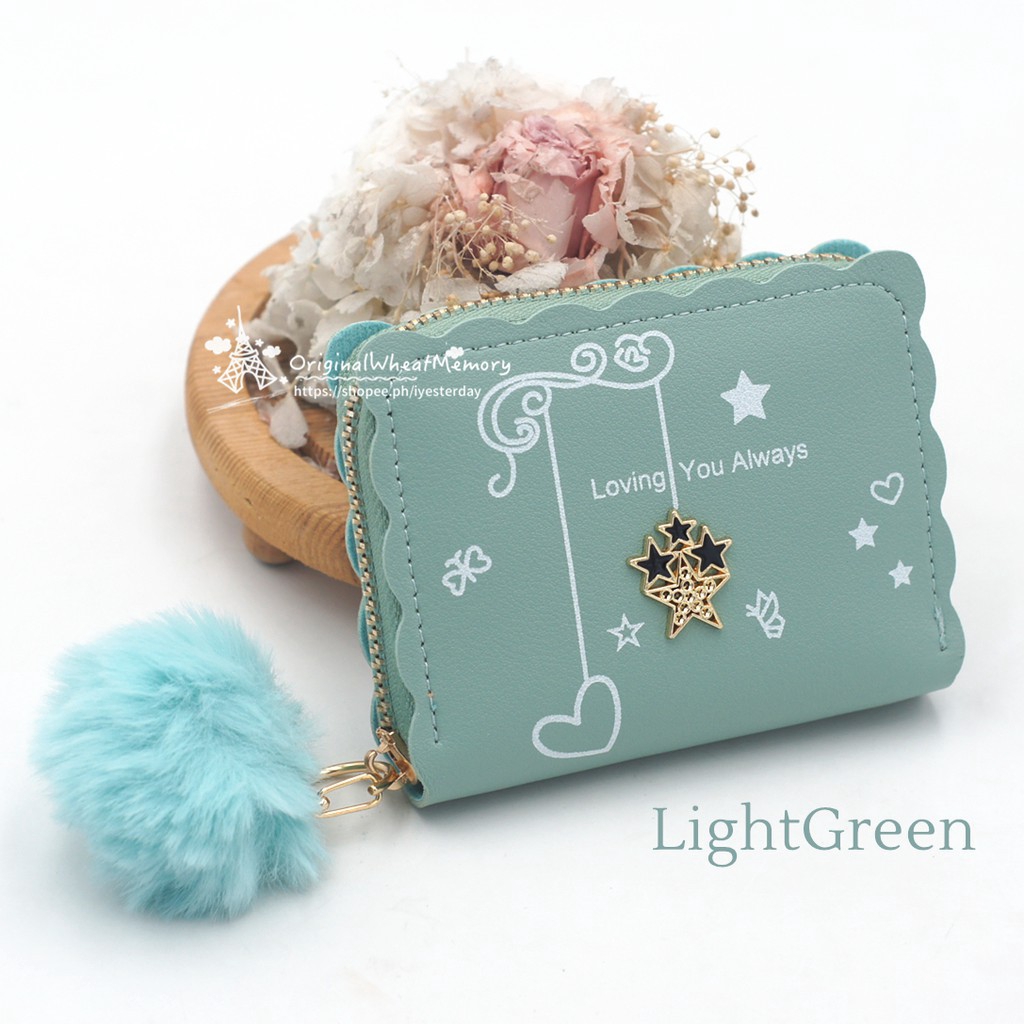 ( Fy ) COD DOMPET WANITA+POM2  DOMPET WANITA DOMPET FASHION TRENDY FASHION WALLET DOMPET MURAH