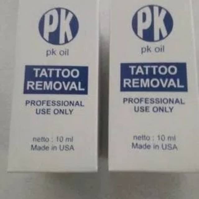 Obat penghilang penghapus tato pk oil tatto removal