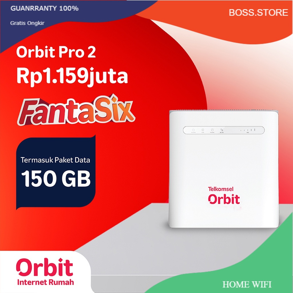 Modem Orbit Pro 2 - Modem WiFi 4G High Speed Bonus Data 150GB