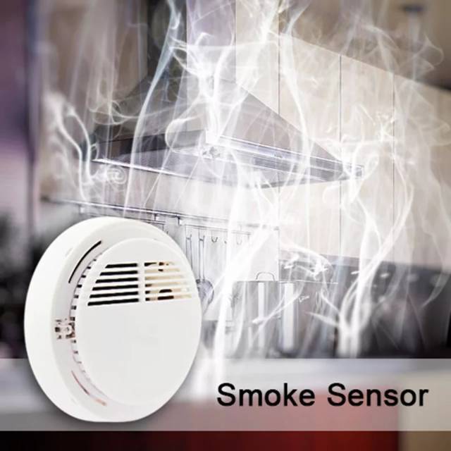 Alarm Asap Kebakaran Rumah Fire Smoke Sensor Detector Security System