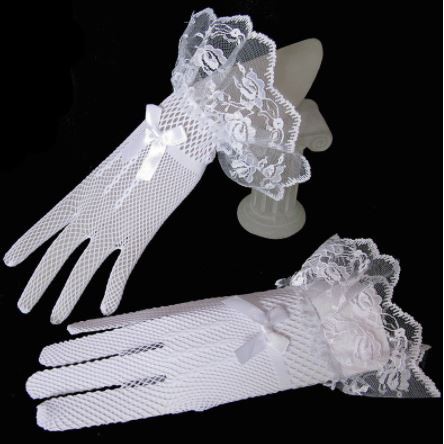 HG-06 Sarung Tangan Pengantin Wanita BRUKAT PITA wedding gloves pesta net pita