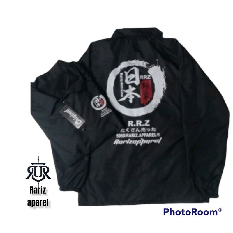 ( COD) JAKET COACH/JAKET PRIA CASUAL/jaket windbreakers-hitam RRZ