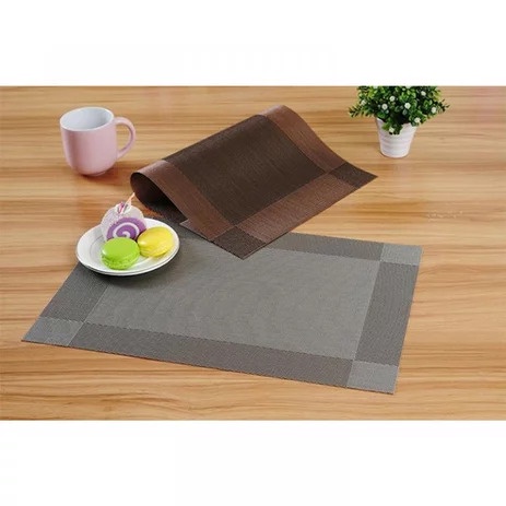 Trend-Tatakan piring alas makan table mat PVC anti slip dekorasi meja Alas meja