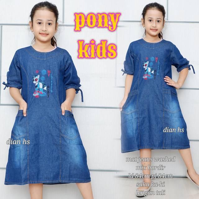 Baju Jeans Anak Kuda Pony