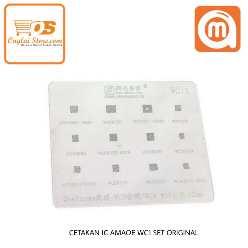CETAKAN IC AMAOE WC1  SET ORIGINAL