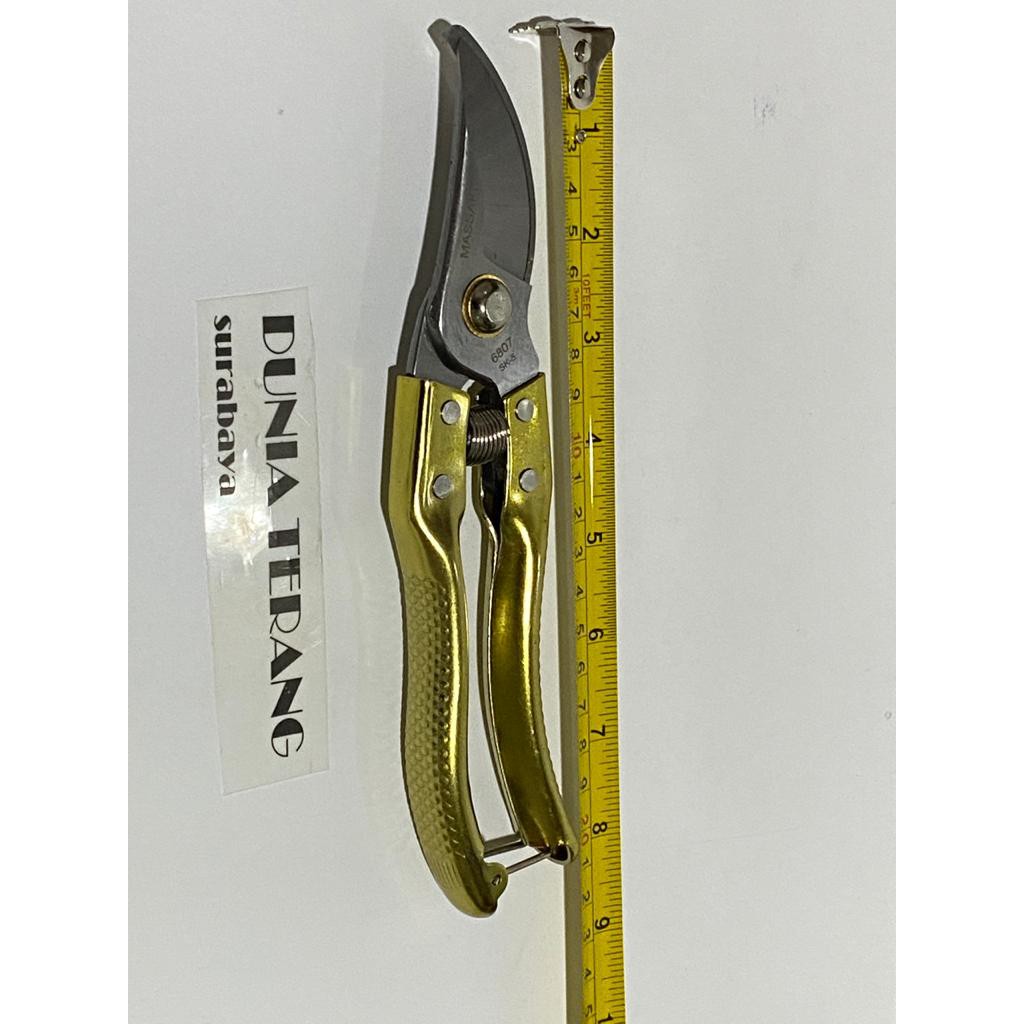 Gunting Dahan MASSAKI 8'' 8inch Stek Ranting Tanaman Bunga Bonsai Stainless Steel - TYPE : 6807