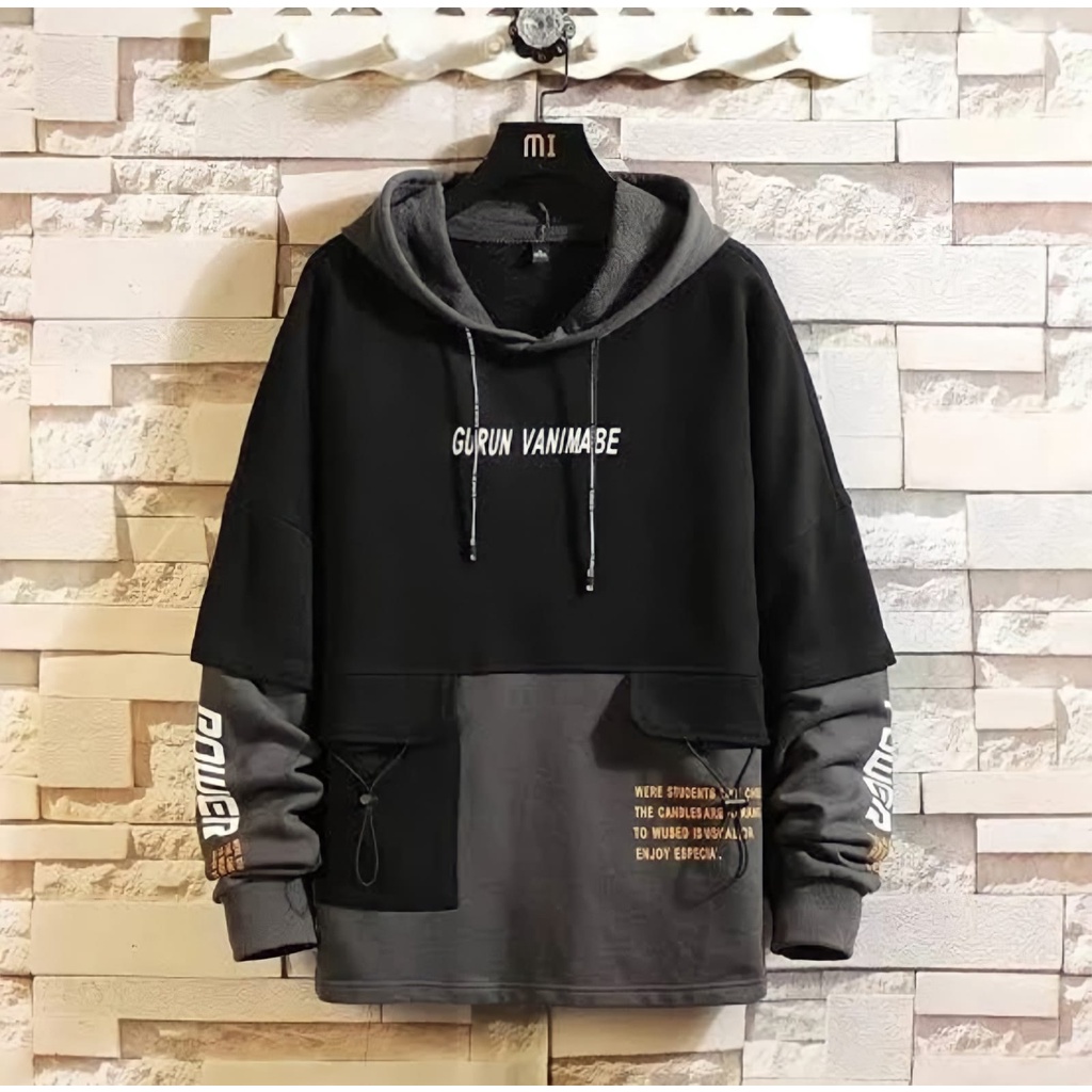 Sweater Hoodie Jumper Pria | GURUNVANNI HOODIE | Sweater Pullover Japan Style murah