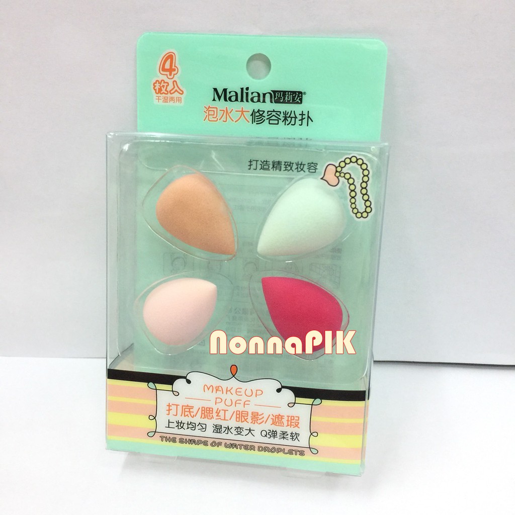 Beauty Blender mini Malian 4 in 1 / sponge make up puff 4in1 silicone silisponge