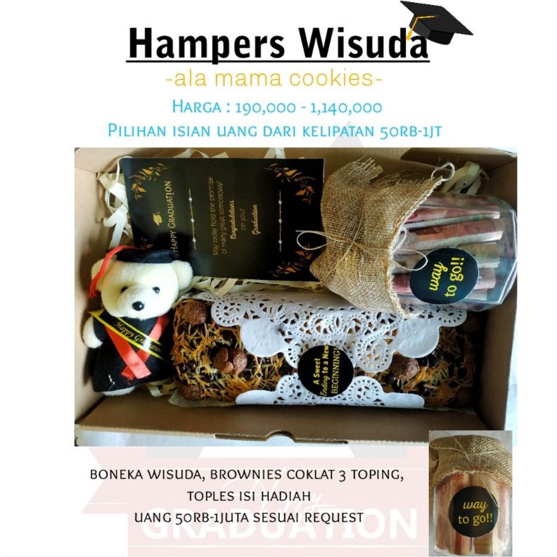 

Hampers/Hadiah Wisuda Kupang (Boneka Wisuda & Bingkisan Wisuda)Free Kartu Ucapan & Pengemasan Kupang